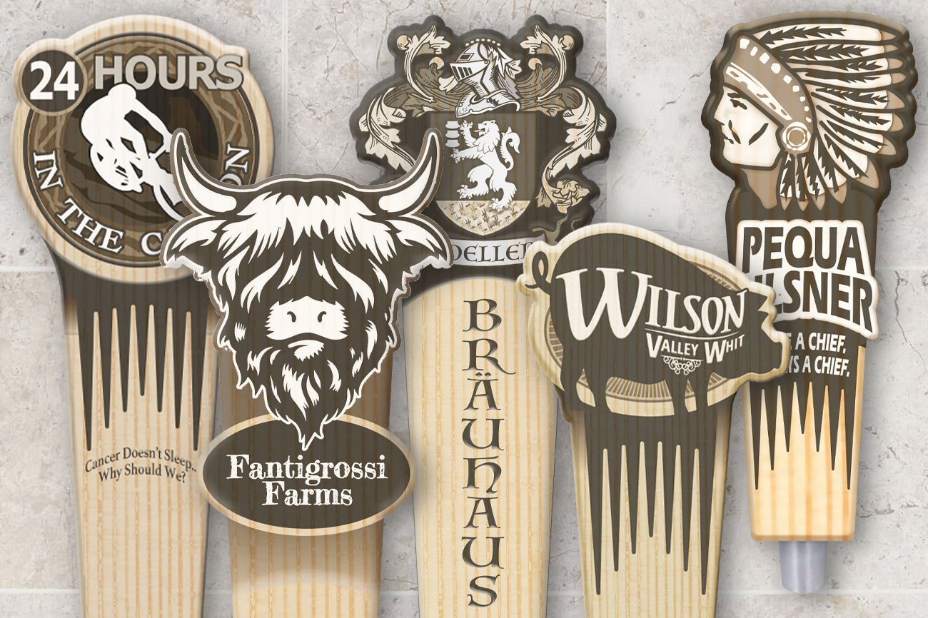 Custom Engraved Logo Tap Pull Handle