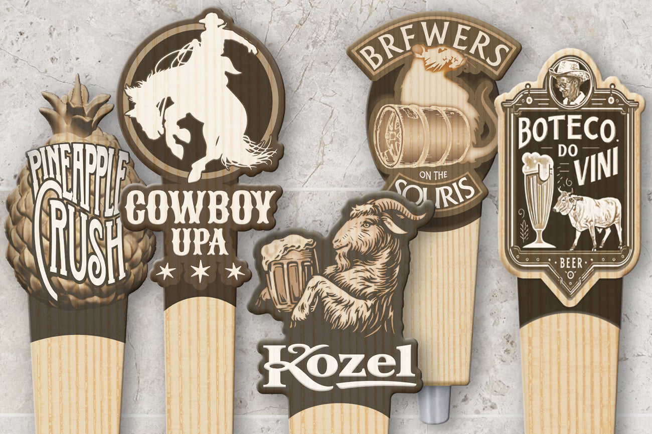 Custom Engraved Logo Tap Pull Handle