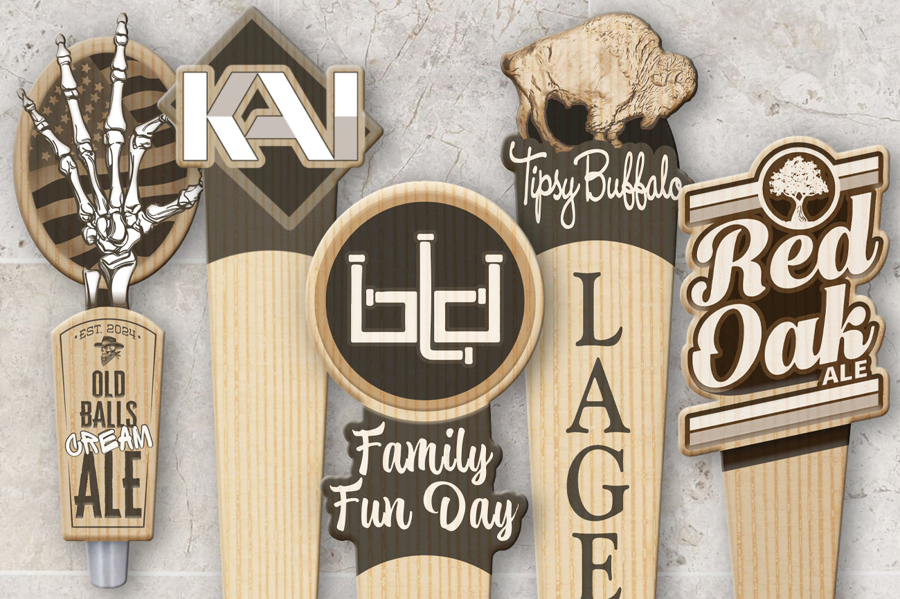 Custom Engraved Logo Tap Pull Handle