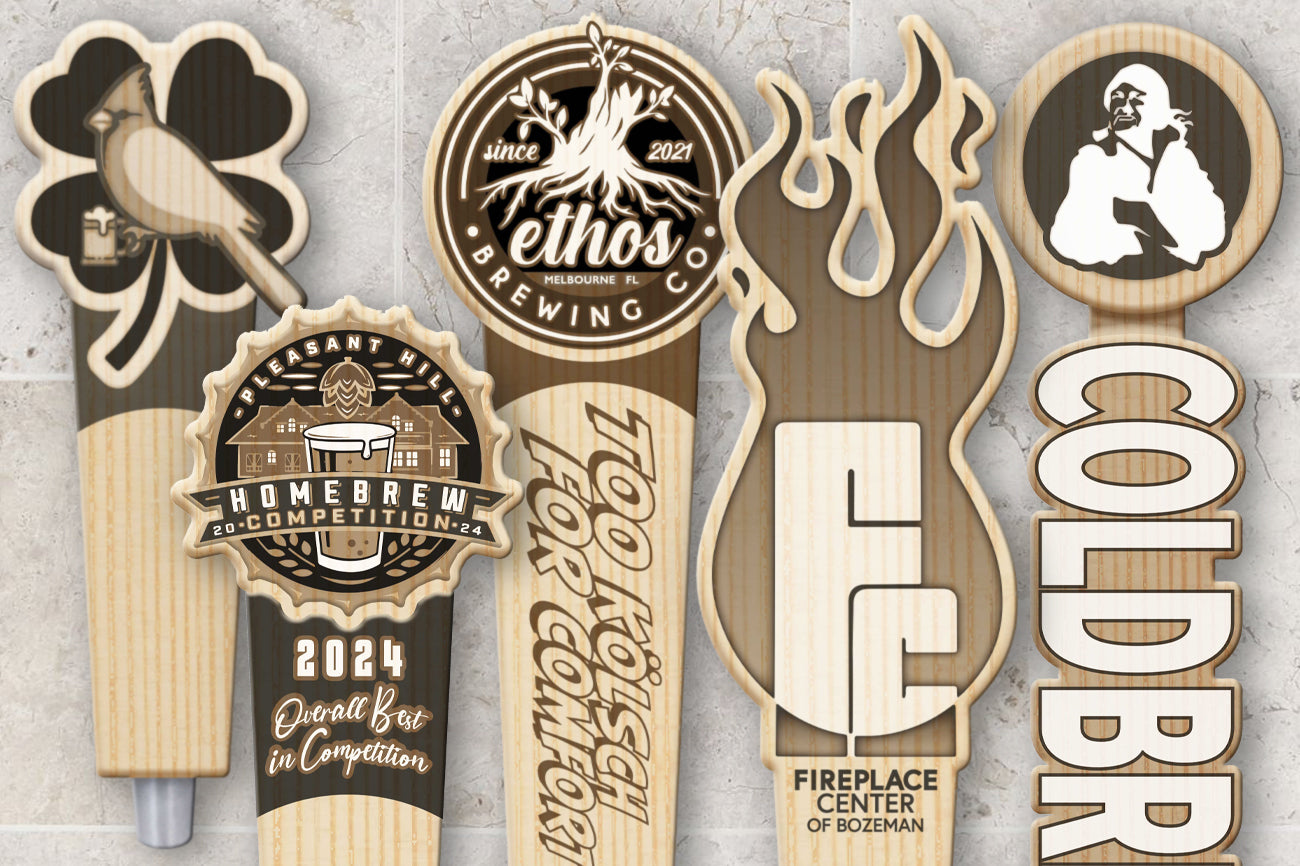 Custom Engraved Logo Tap Pull Handle