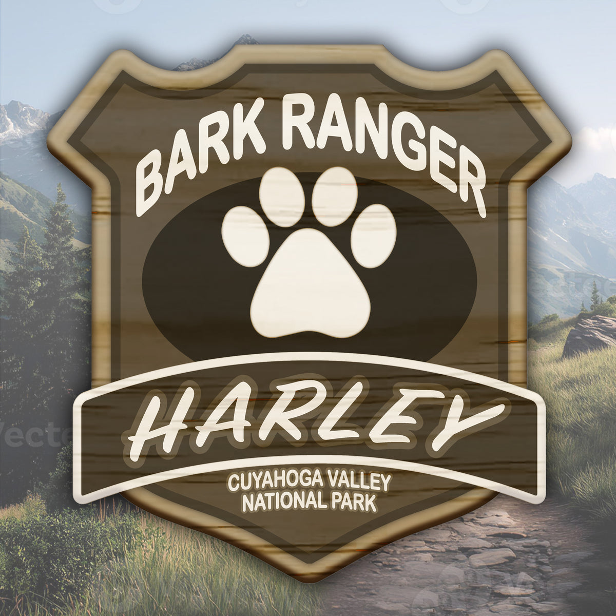 Bark Ranger Engraved Sign