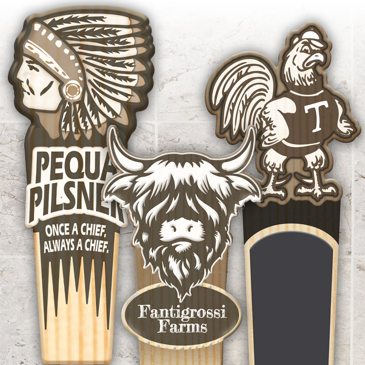 Custom Engraved Logo Tap Pull