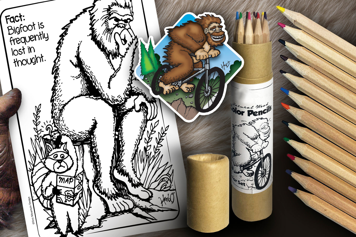 Bigfoot Coloring Book