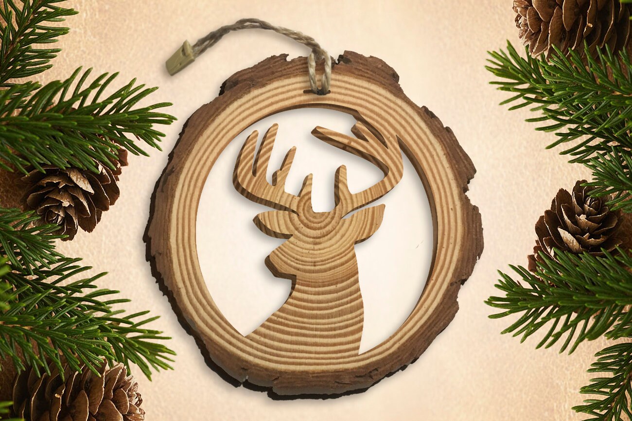 Natural Wood Christmas Ornament